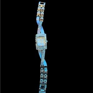Watch Jimmy Crystal Lavender Aurora Borealis Swarovski Crystals